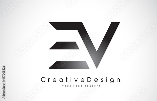 EV E V Letter Logo Design. Creative Icon Modern Letters Vector Logo.