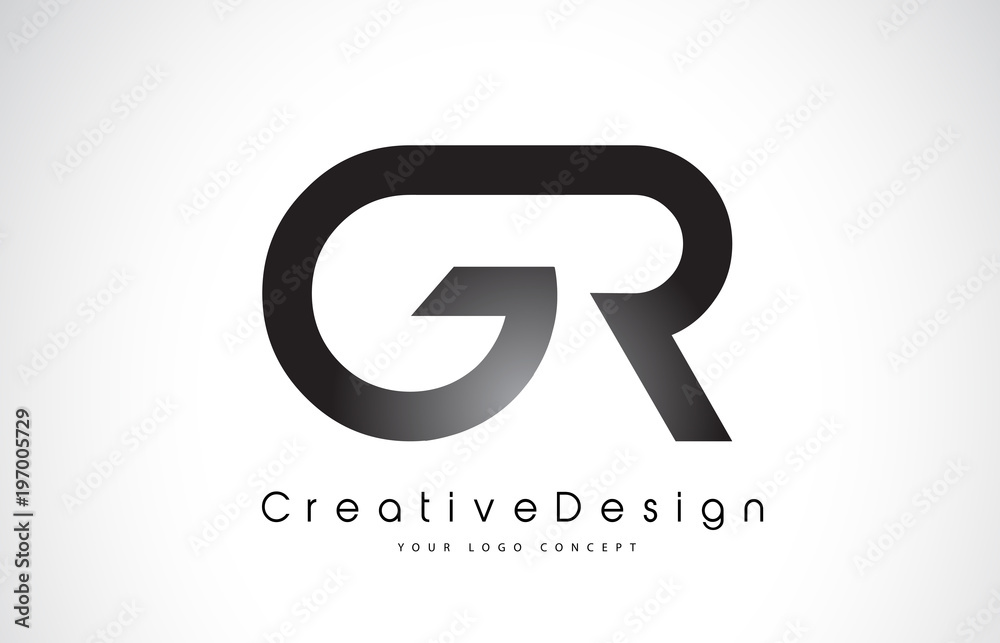 GR G R Letter Logo Design. Creative Icon Modern Letters Vector Logo. GR G R Letter Logo Design. Creative Icon Modern Letters Vector Logo.