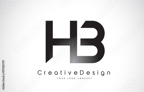 HB H B Letter Logo Design. Creative Icon Modern Letters Vector Logo.
