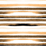 Watercolor Stripes Seamless Pattern.