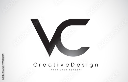 VC V C Letter Logo Design. Creative Icon Modern Letters Vector Logo.