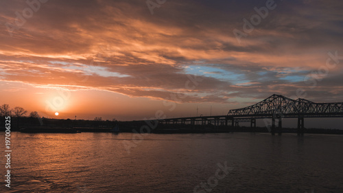 Sunrise over New Orleans, Louisiana USA