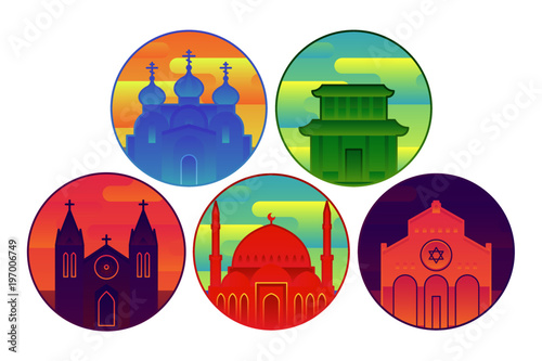 Temples of world different religions