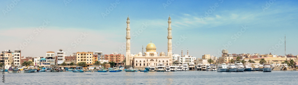 Naklejka premium Harbor of Hurghada in Egypt
