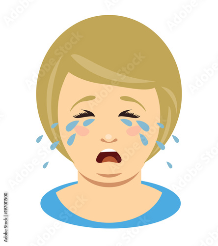 Fat woman cries. Overweight girl.