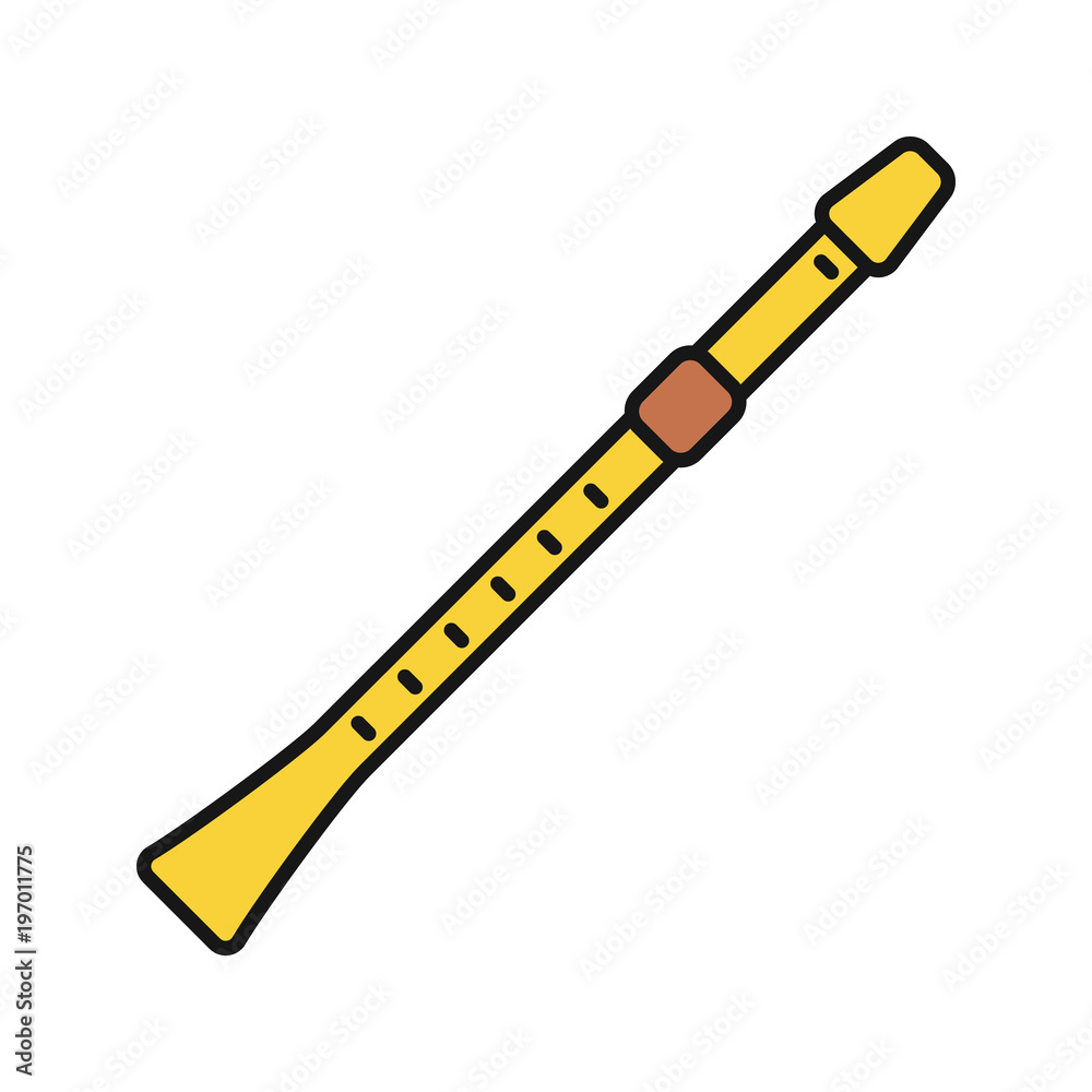 Flute color icon Flute color icon