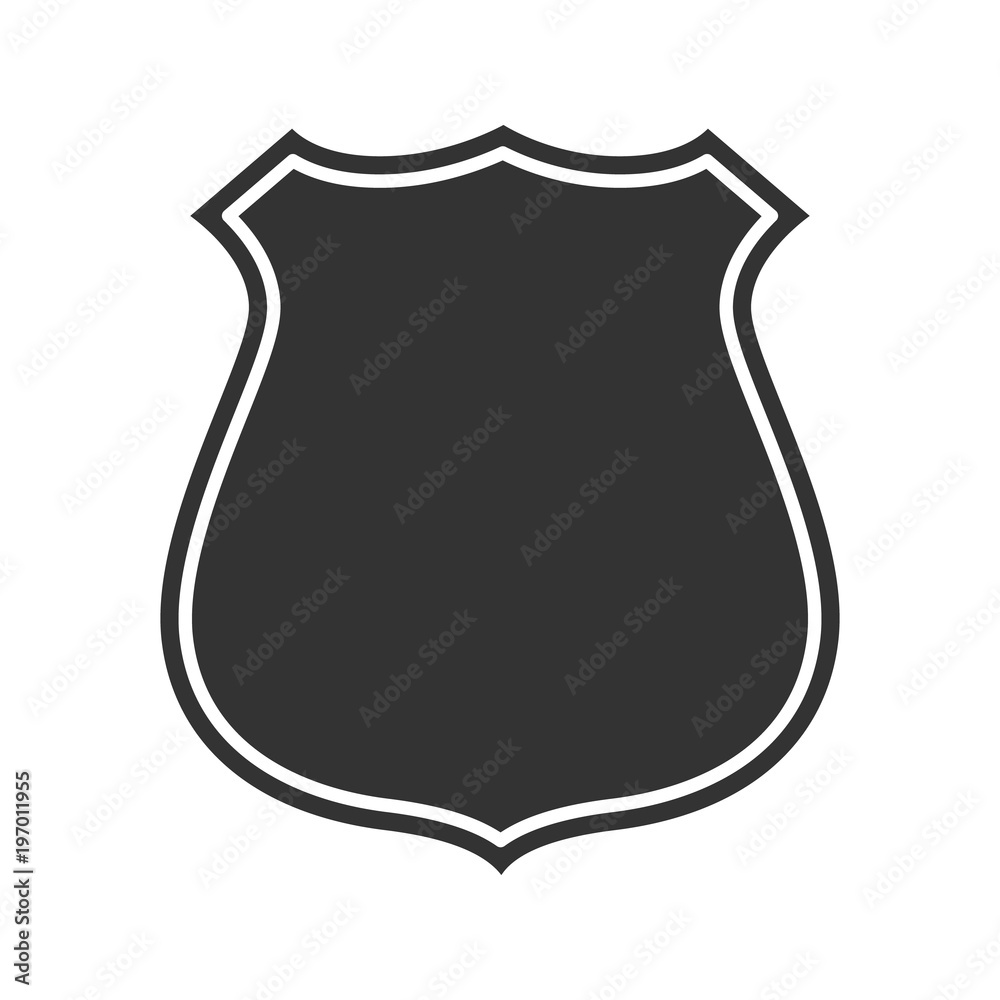 Badge, emblem glyph icon