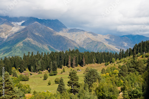 caucasus mountain landscape in Georgia © Valeri Luzina