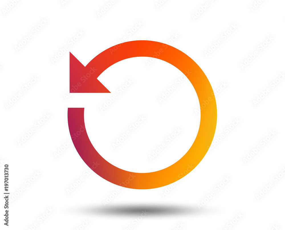 Repeat icon. Refresh symbol. Loop sign. Blurred gradient design element. Vivid graphic flat icon. Vector Repeat icon. Refresh symbol. Loop sign. Blurred gradient design element. Vivid graphic flat icon. Vector