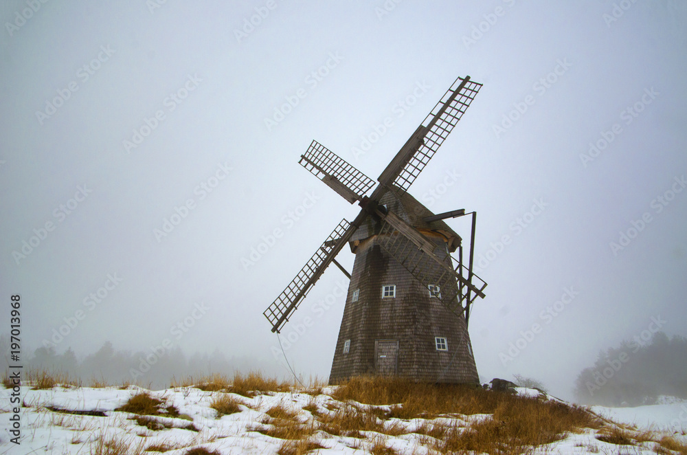 winter windmill