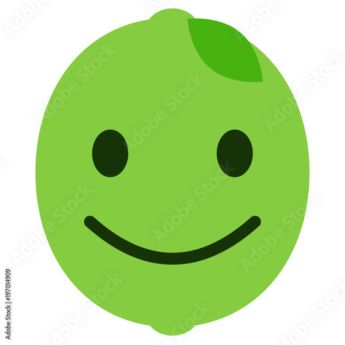 freuendes Emoticon - Limette