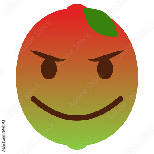 Teufel Emoticon - Limette