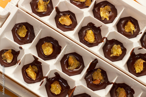 home-made chocolate production