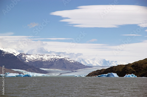 Upsala Glacier in the Argentino Lake, Argentina