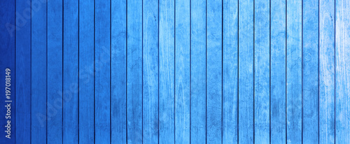  lamelles de bois dégradé de bleu profond