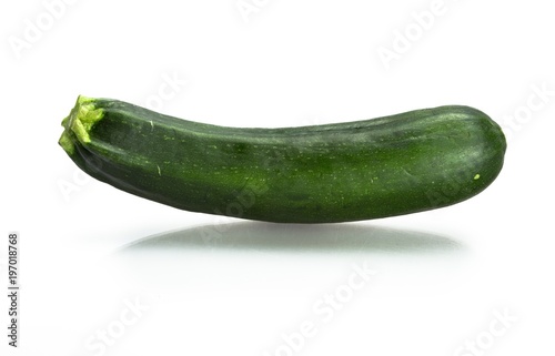 Fresh Courgette Isolated on White
