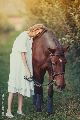Horse in the garden © oksix