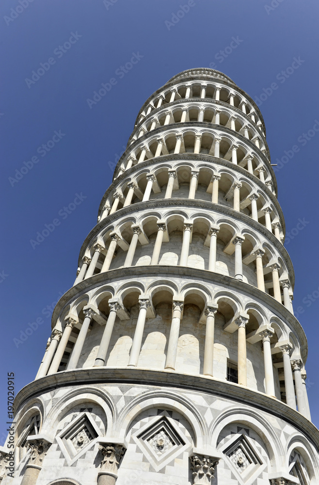 Schiefer Turm von Pisa, Torre Pentente, UNESCO-Weltkulturerbe, Pisa, Toscana, Italien, Europa