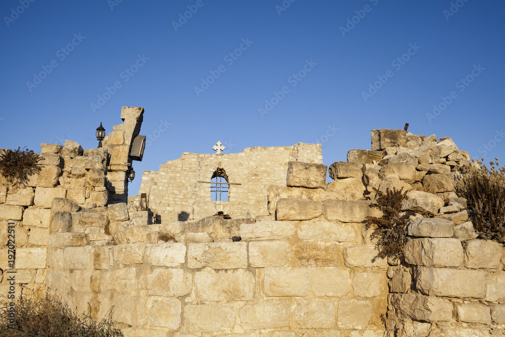 Church Of St Georges in Taybeh at sunrise