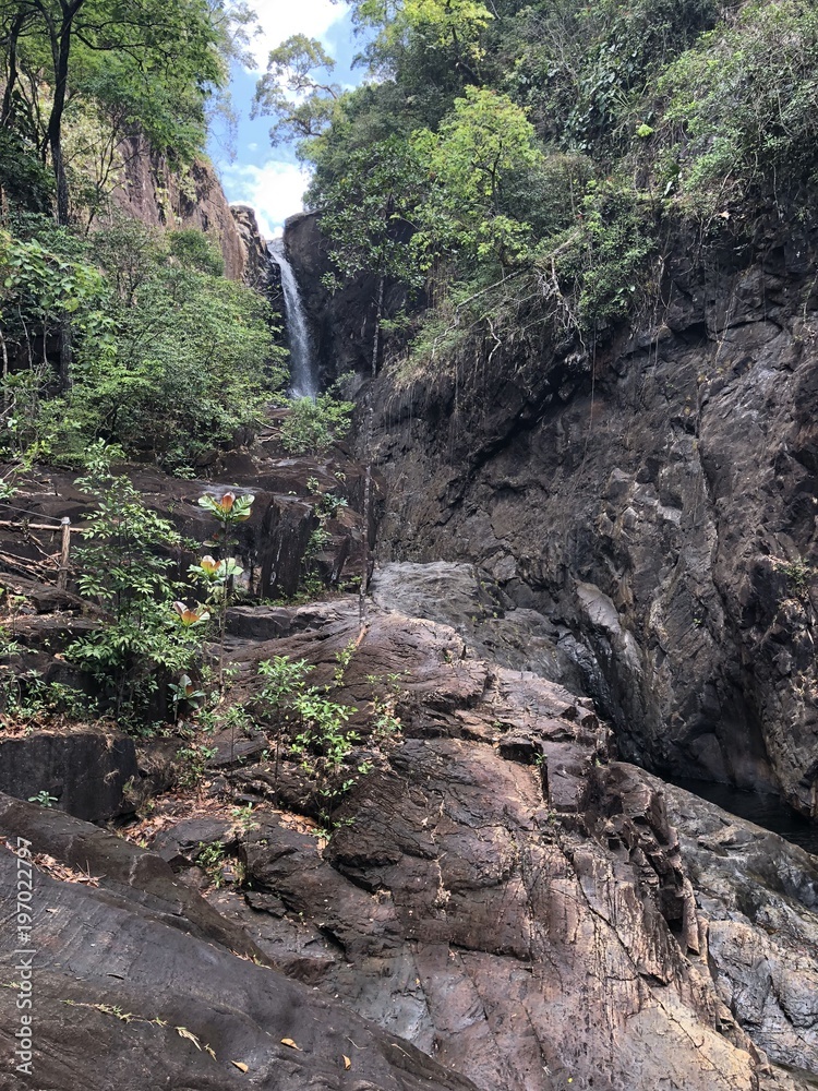 The waterfall on Koh Chang