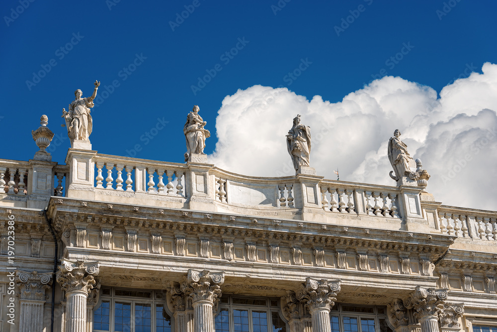 Torino Italy - Detail of Palazzo Madama