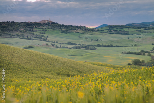 Val d'Orcia in primavera Toscana Italia