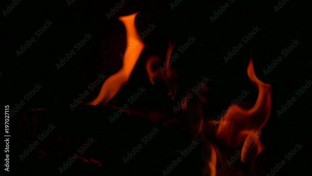 Flame from a burning fireplace. Flame from a burning fireplace.