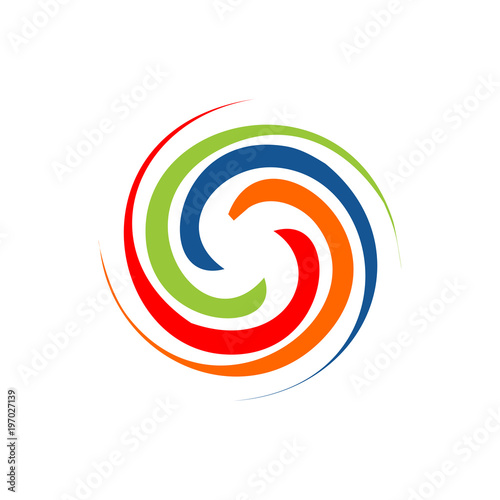 abstract twirl logo