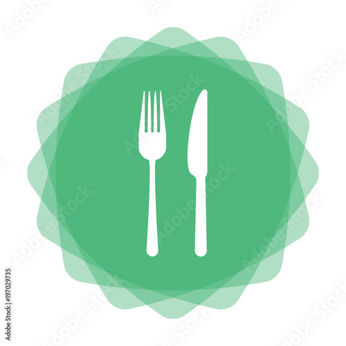 App Icon mint - Gabel und Messer