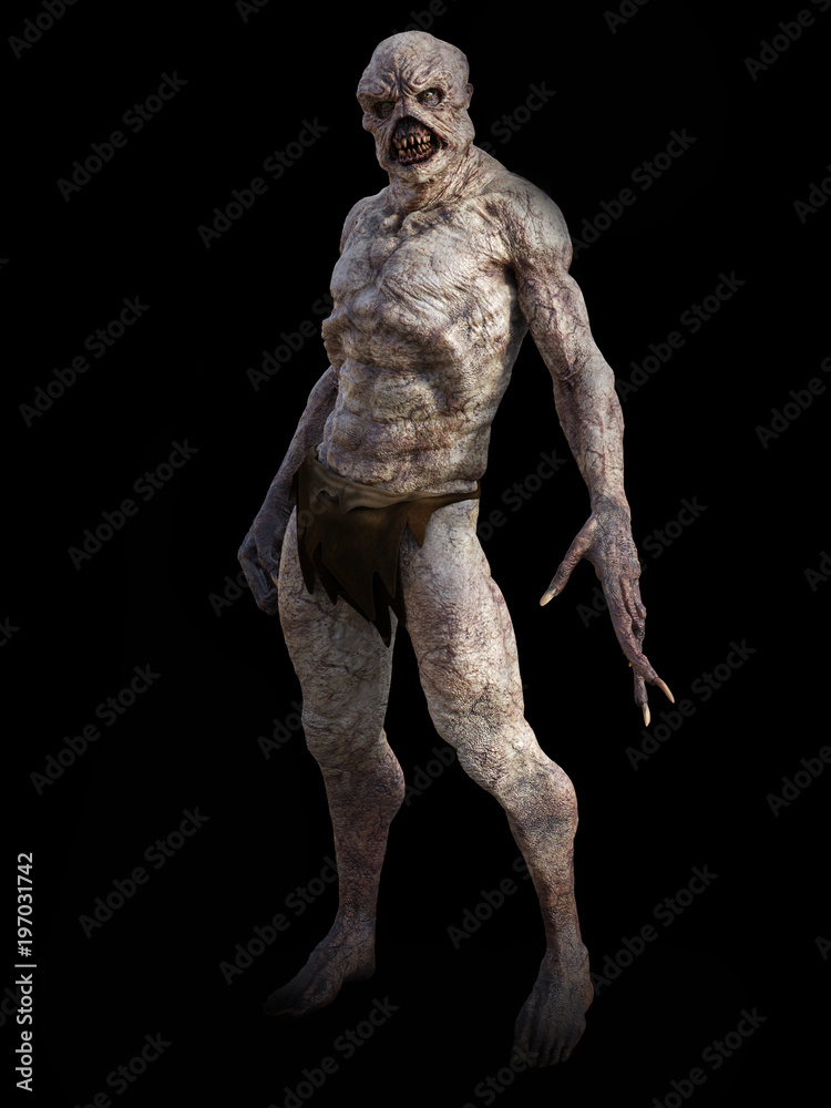 3D rendering of a fantasy demon monster creature. 3D rendering of a fantasy demon monster creature.