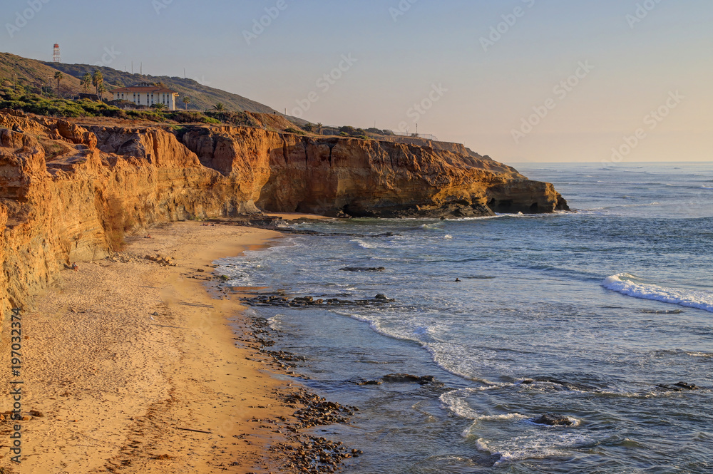 Landscape of the Southern California coast outside of San Diego.