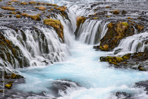 the Bruarfoss waterfall in Iceland