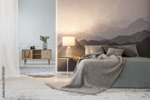 Mountains lover open space bedroom