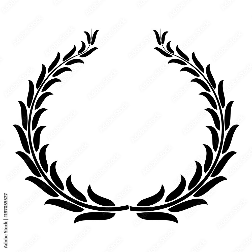 Winning wreath icon. Simple illustration of winning wreath vector icon for web