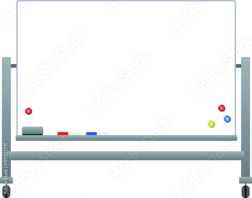 White board with wheels set 2