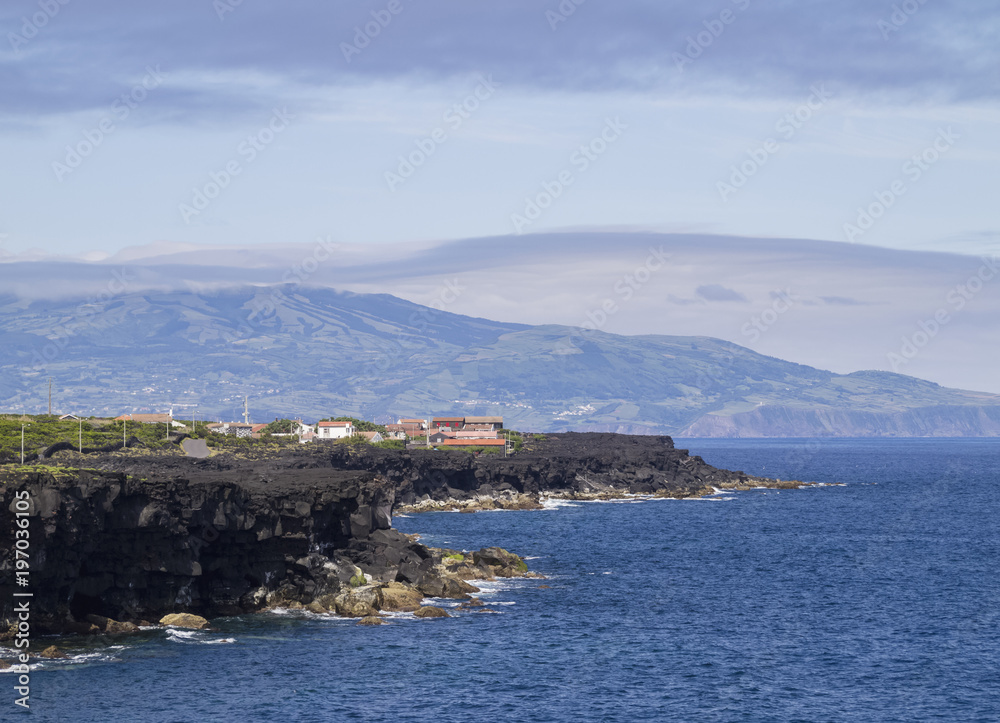 Coast of Lajido, Pico Island, Azores, Portugal Coast of Lajido, Pico Island, Azores, Portugal