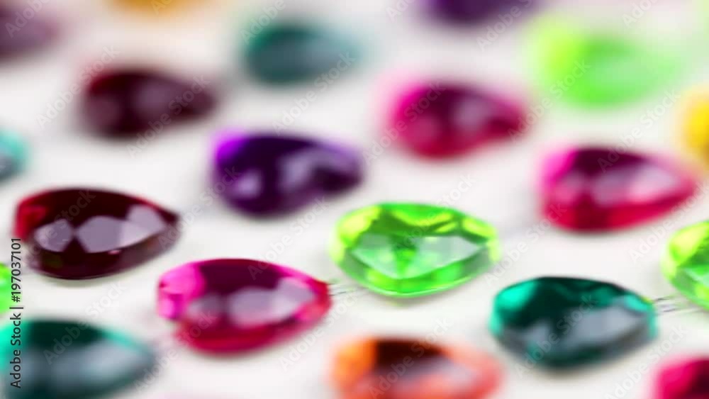 Close up macro crystal jewellery random forms on white background. Close up macro crystal jewellery random forms on white background.