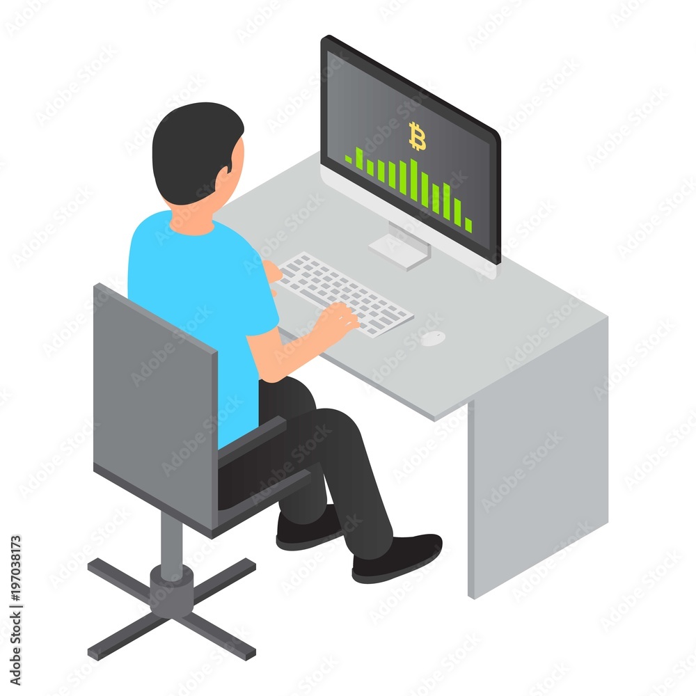 Manager icon. Isometric illustration of manager vector icon for web Manager icon. Isometric illustration of manager vector icon for web