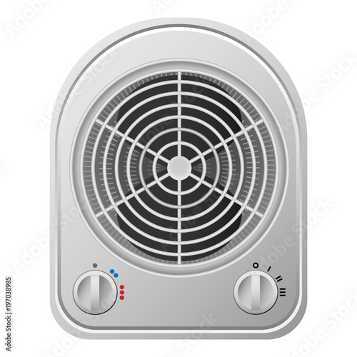 Fan mockup. Realistic illustration of fan vector mockup for web