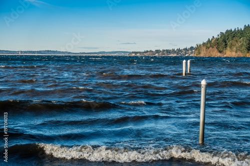 Canvastavla Wind Across Lake Washington 4