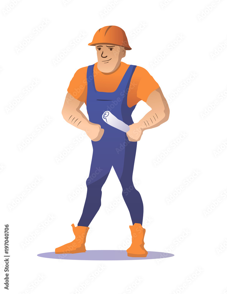 House Construction Worker Vector. Construction Worker On Framing A Building. Isolated Flat Cartoon Character Illustration House Construction Worker Vector. Construction Worker On Framing A Building. Isolated Flat Cartoon Character Illustration