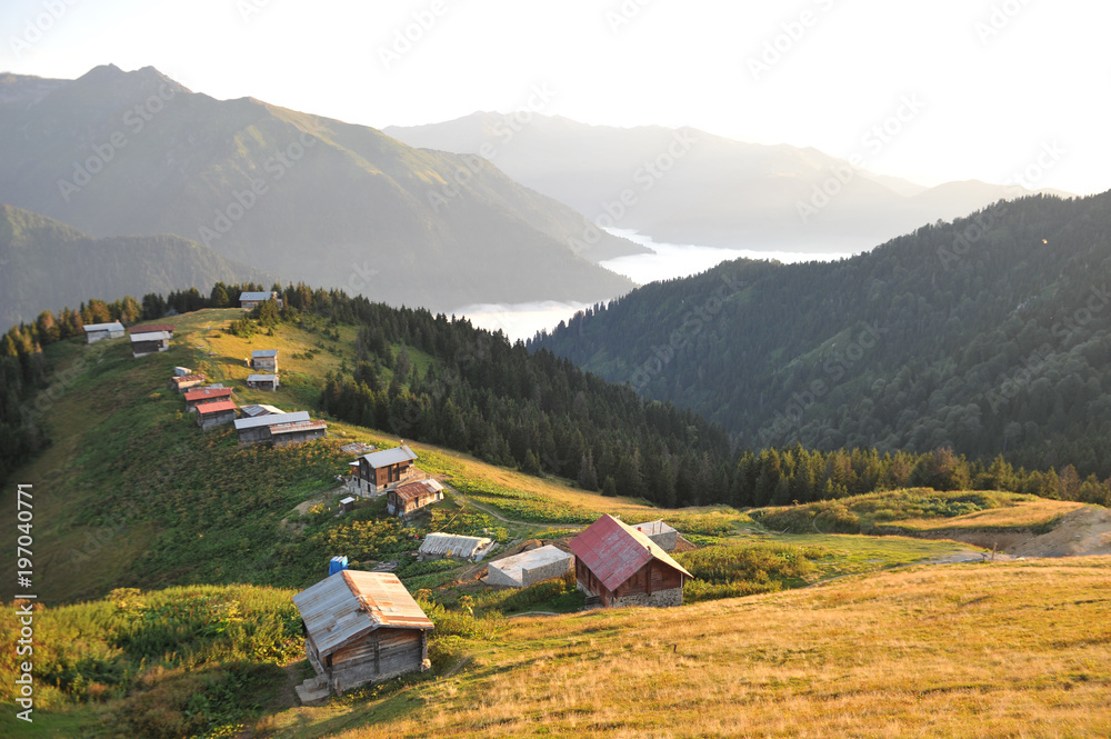 Fototapeta premium Sunny day at plateau in Turkey