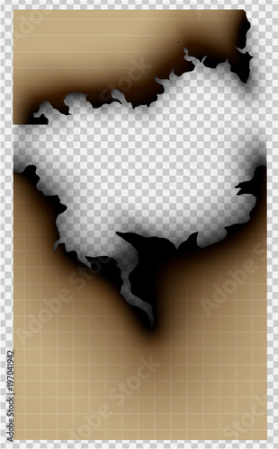 design burning templates torn paper