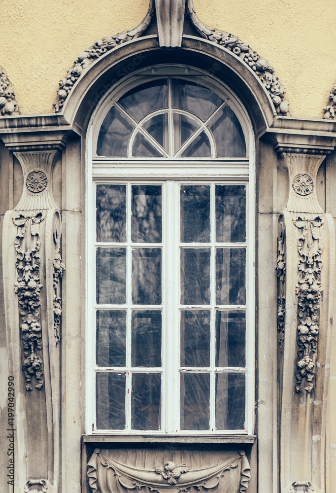 Obraz premium Building window details, Budapest, Hungary