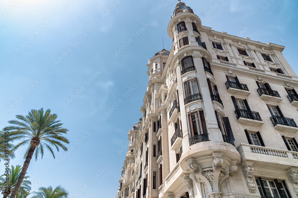 Edificio Carbonell, a historic building in Alicante - Spain. Built in 1918