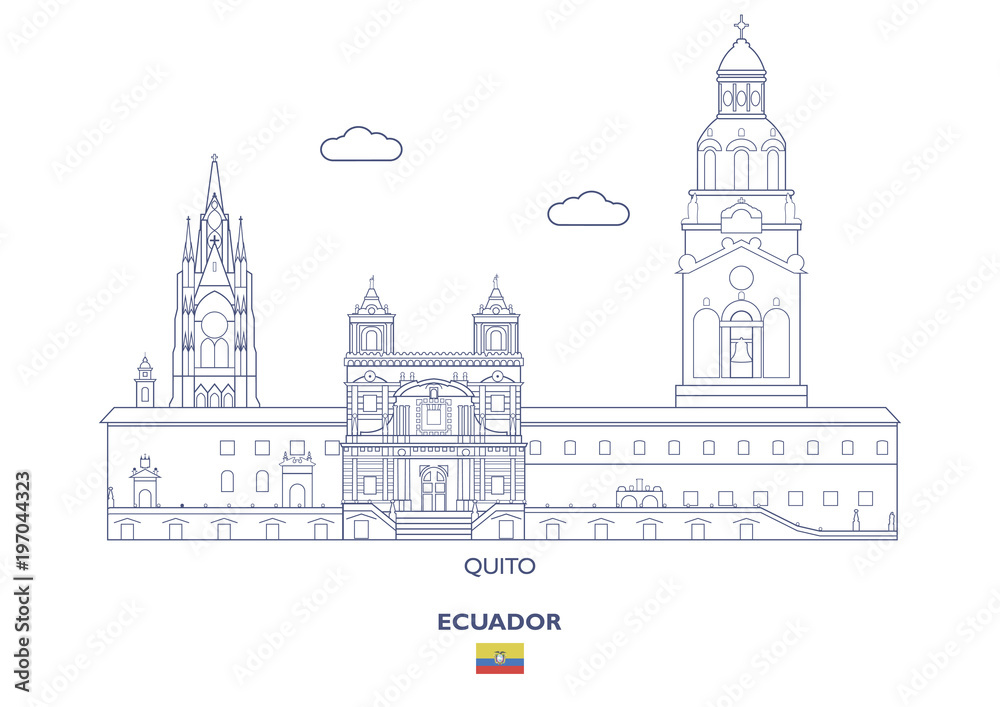 Quito City Skyline, Ecuador