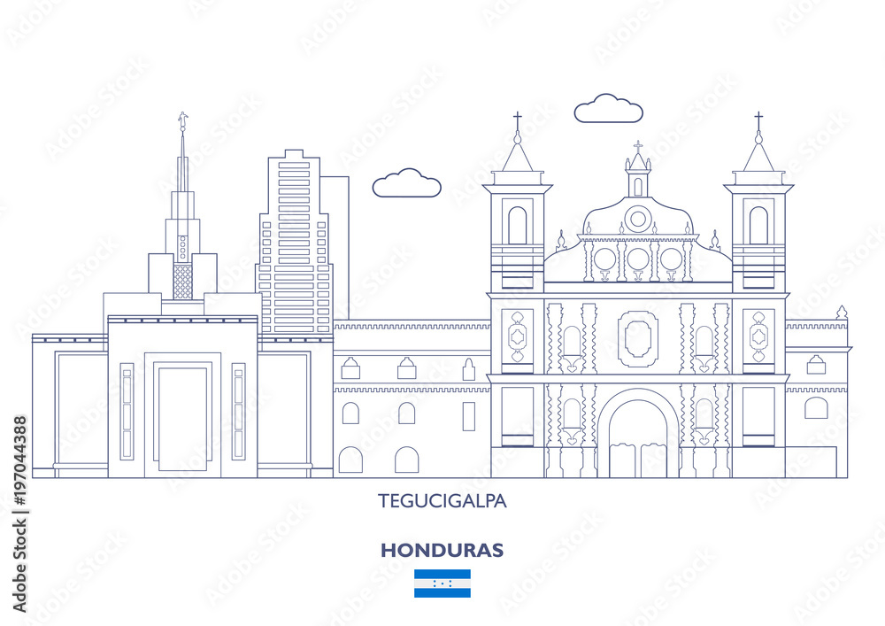 Tegucigalpa City Skyline, Honduras