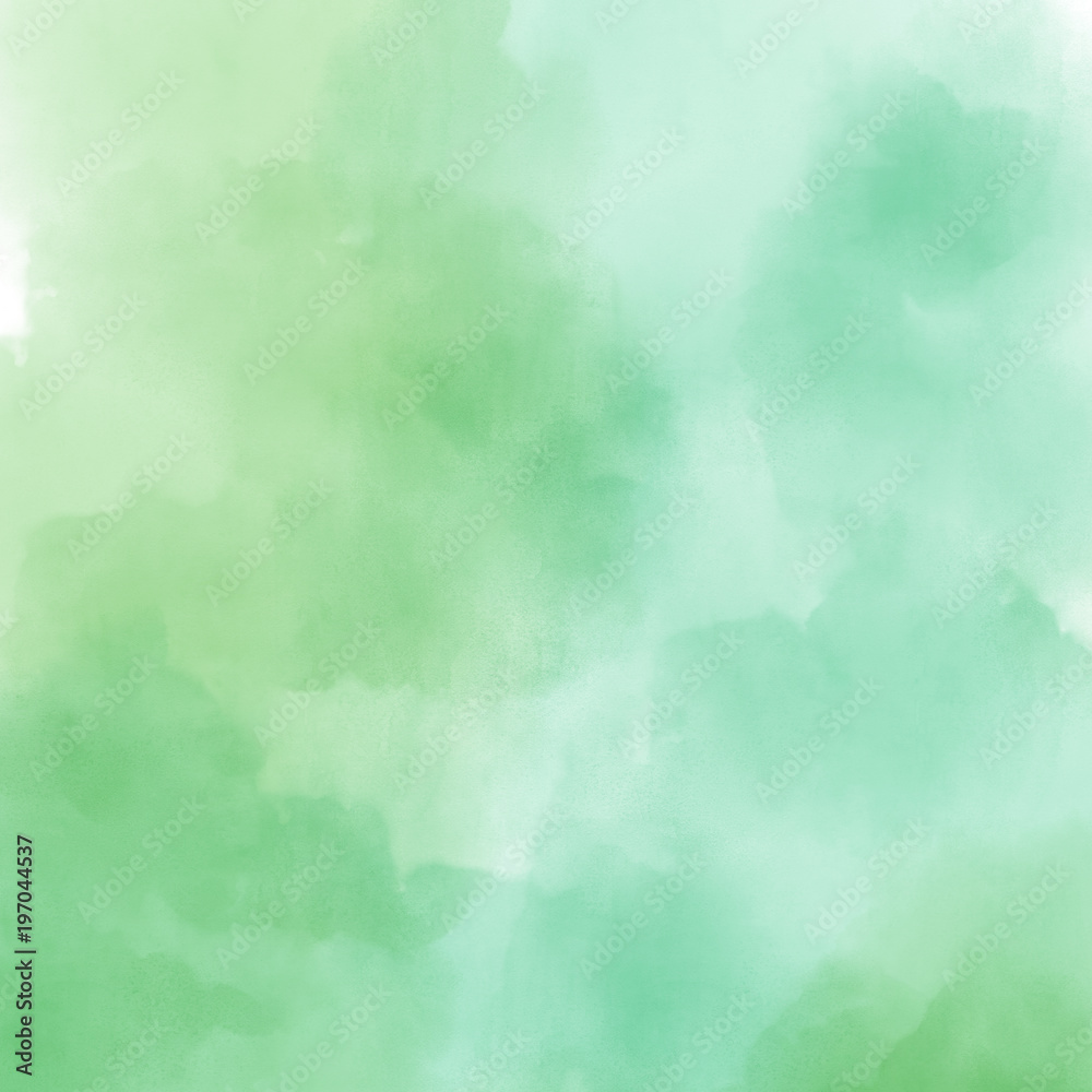 Green watercolor background. Digital painting. Green watercolor background. Digital painting.
