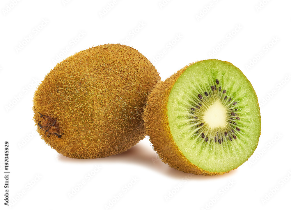 Healthful kiwi isolated on white Healthful kiwi isolated on white