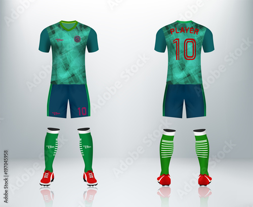 Soccer Uniform Template Blank - Free Vectors & PSDs to Download